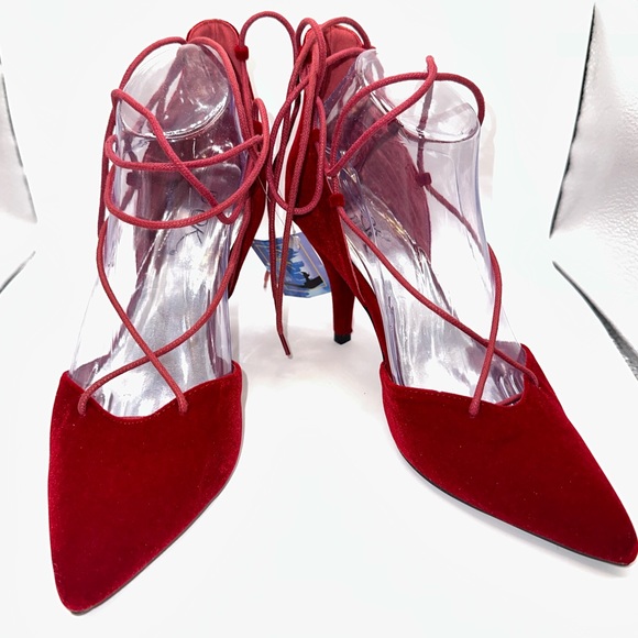 It's OK Red Velvet shoes Sz 7M - Picture 2 of 7